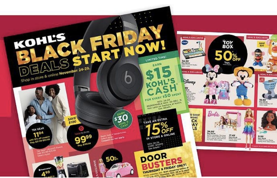 Get your cart ready for Kohl’s Black Friday deals!